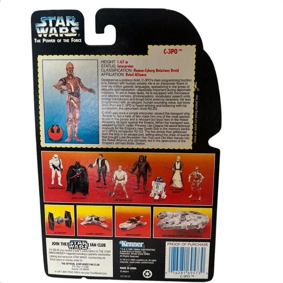 C-3PO The Power of the Force Action Figure from 1995 Vintage - Picture 2 of 5